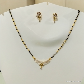 AD.1 Line Mangalsutra With Tops
